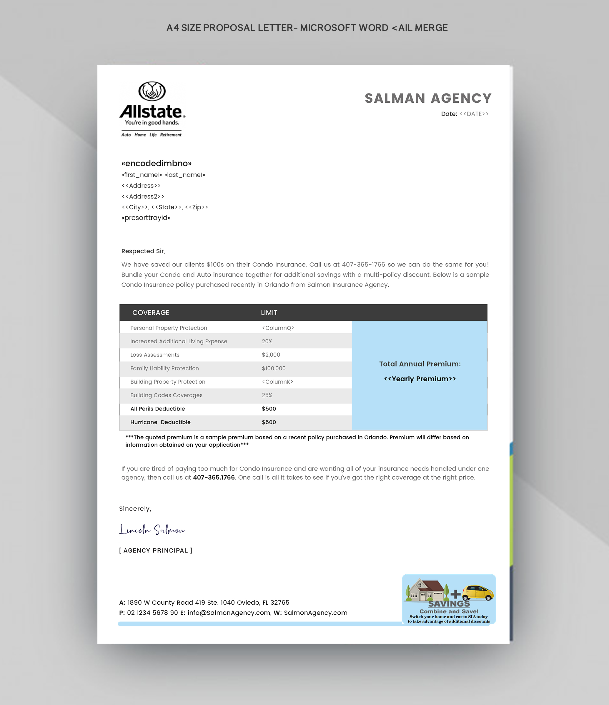 Letterhead Design by Expert Designer for Salmon Agency | Design #25098816