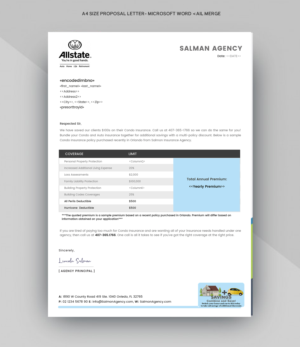 Letterhead Design by Expert Designer for Salmon Agency | Design: #25098816