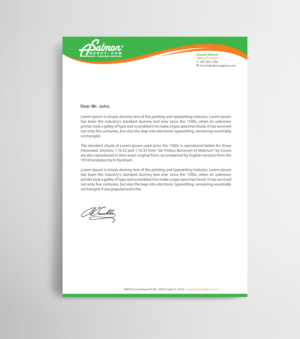 Letterhead Design by Infinitive Technology for Salmon Agency | Design: #25104661