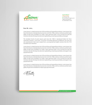 Letterhead Design by Infinitive Technology for Salmon Agency | Design: #25104672
