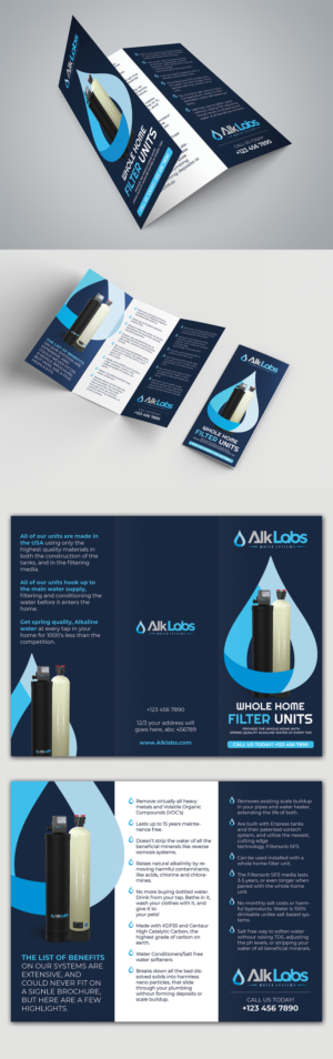 Water Filter Company Needs an amazing brochure!!!  | Diseño de Flyer por BLUE WINGS