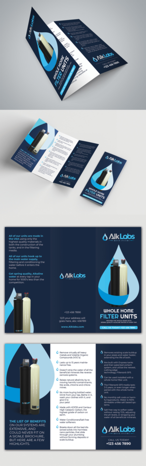 Water Filter Company Needs an amazing brochure!!!  | Flyer Design by BLUE WINGS