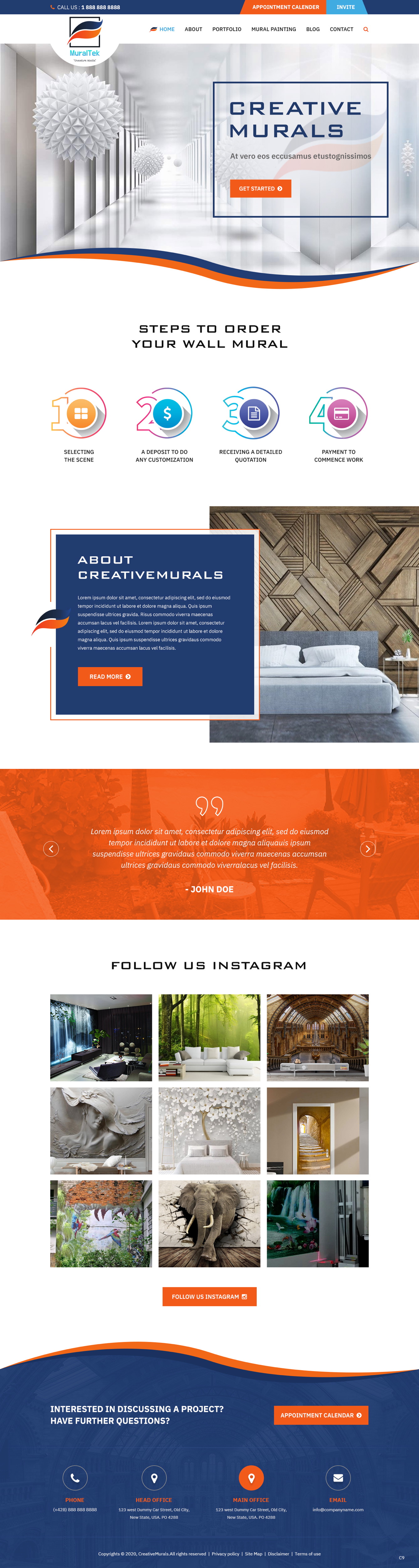 Diseño Web por pb para creativemural.com  | Diseño #25116872