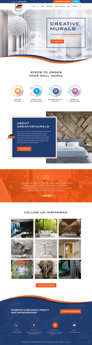 Diseño Web por pb para creativemural.com  | Diseño: #25116872