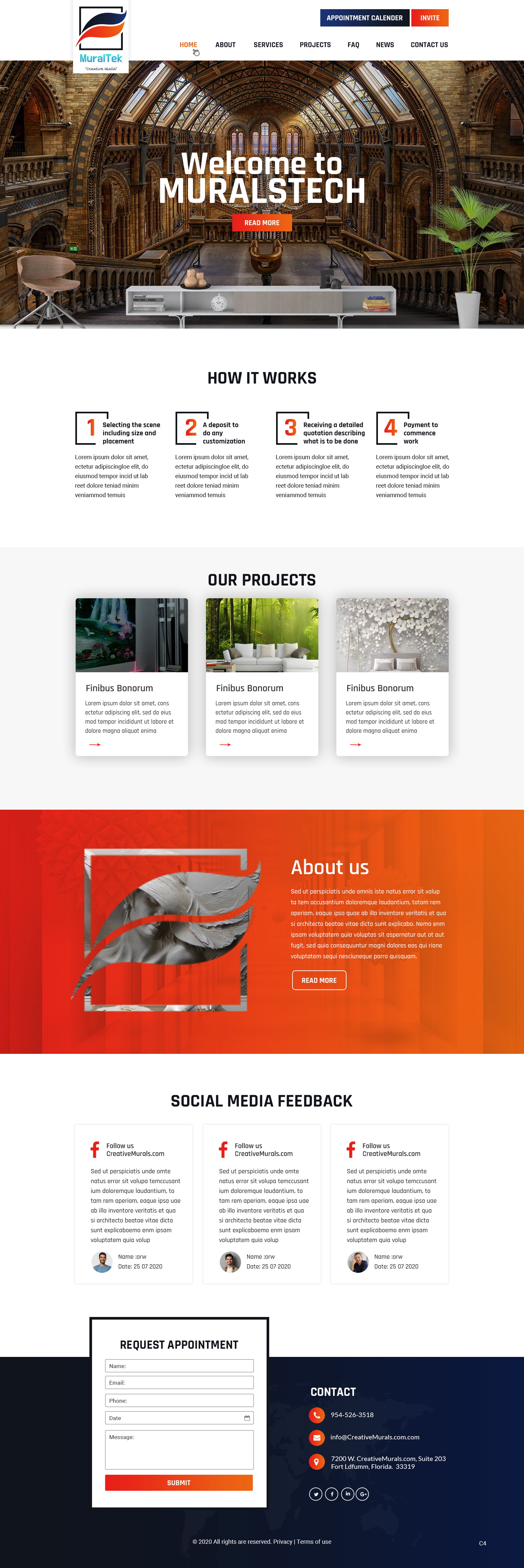 Diseño Web por pb para creativemural.com  | Diseño #25116875
