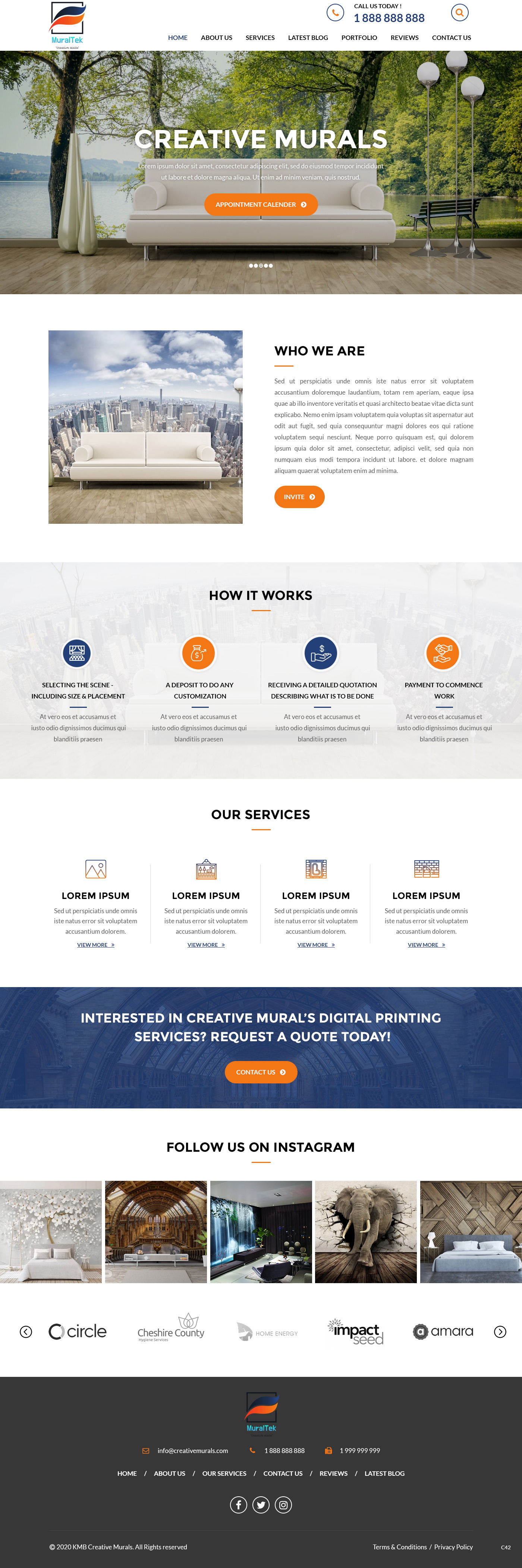Web-Design von pb für creativemural.com  | Design #25116880