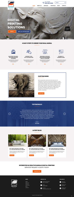 Diseño Web por pb para creativemural.com  | Diseño: #25116884