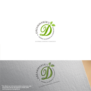 Options: Dreammaker's Herbal Academy & Community or Dreammaker's Herbal Academy with a tag line An Herbal Learning Community | Logo Design by Arham Hidayat