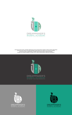 Options: Dreammaker's Herbal Academy & Community or Dreammaker's Herbal Academy with a tag line An Herbal Learning Community | Logo Design by siti MWDesign