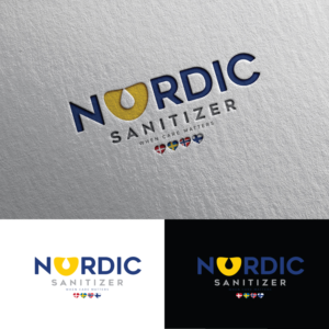 Nordic Sanitizer - "When care matters" | Logo-Design von Rii