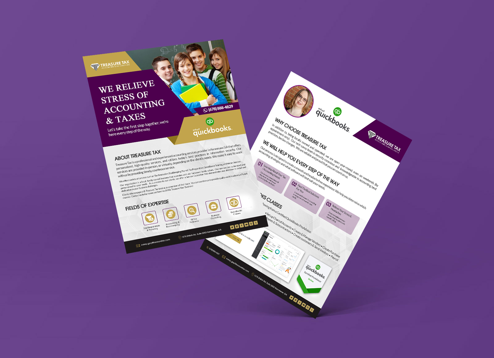 Flyer Design by ARTDOTBUMBA HOUSE OF DESIGN for Treasure Tax, LLC | Design #25137230