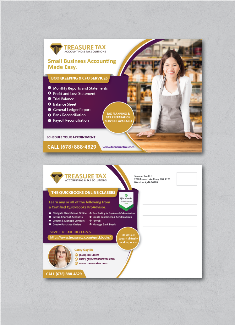 Flyer Design by alex989 for Treasure Tax, LLC | Design #25121204