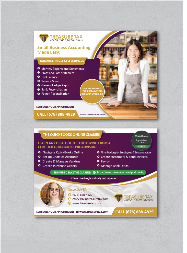 Flyer Design by alex989 for Treasure Tax, LLC | Design #25128795