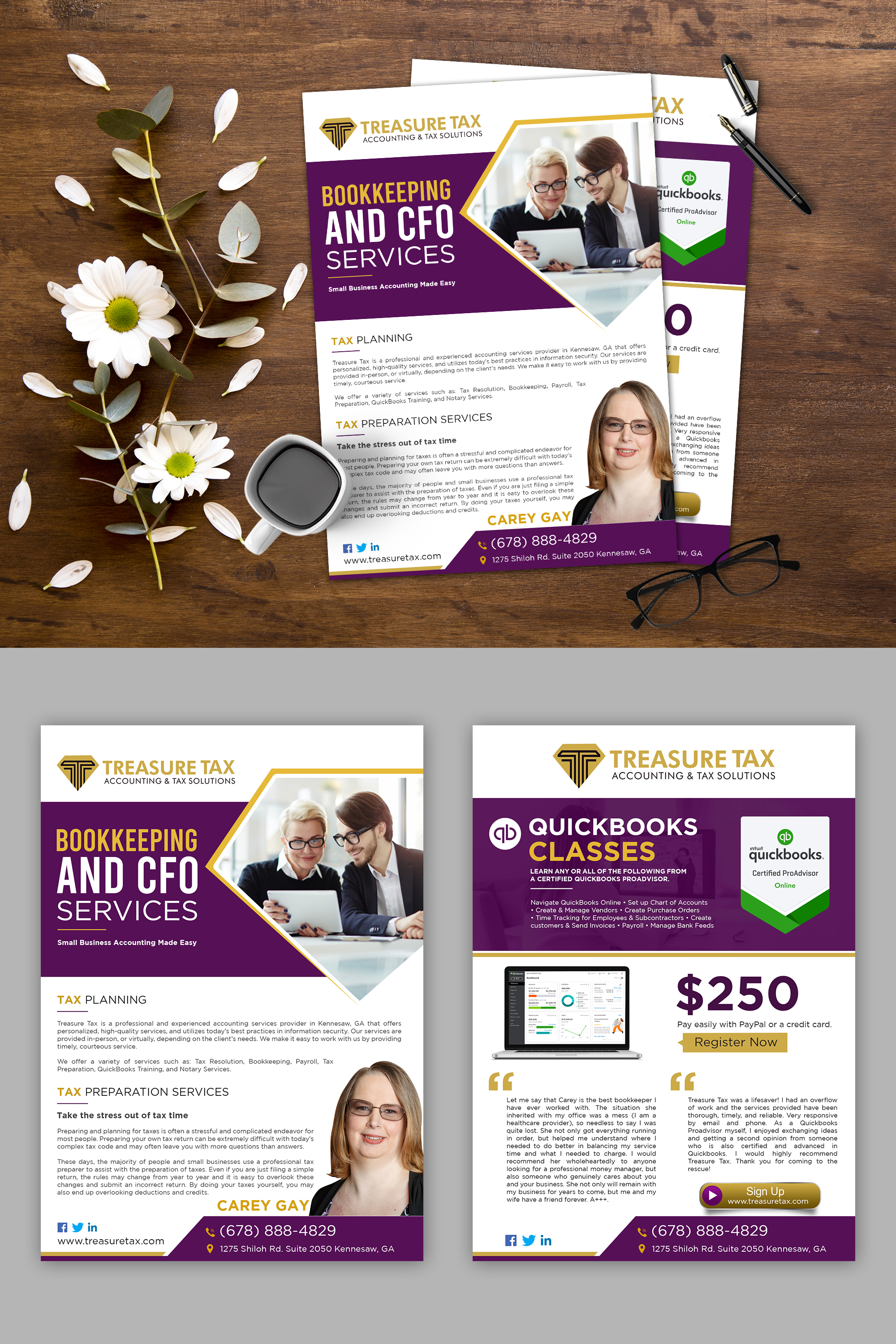 Flyer Design by debdesign for Treasure Tax, LLC | Design #25117260