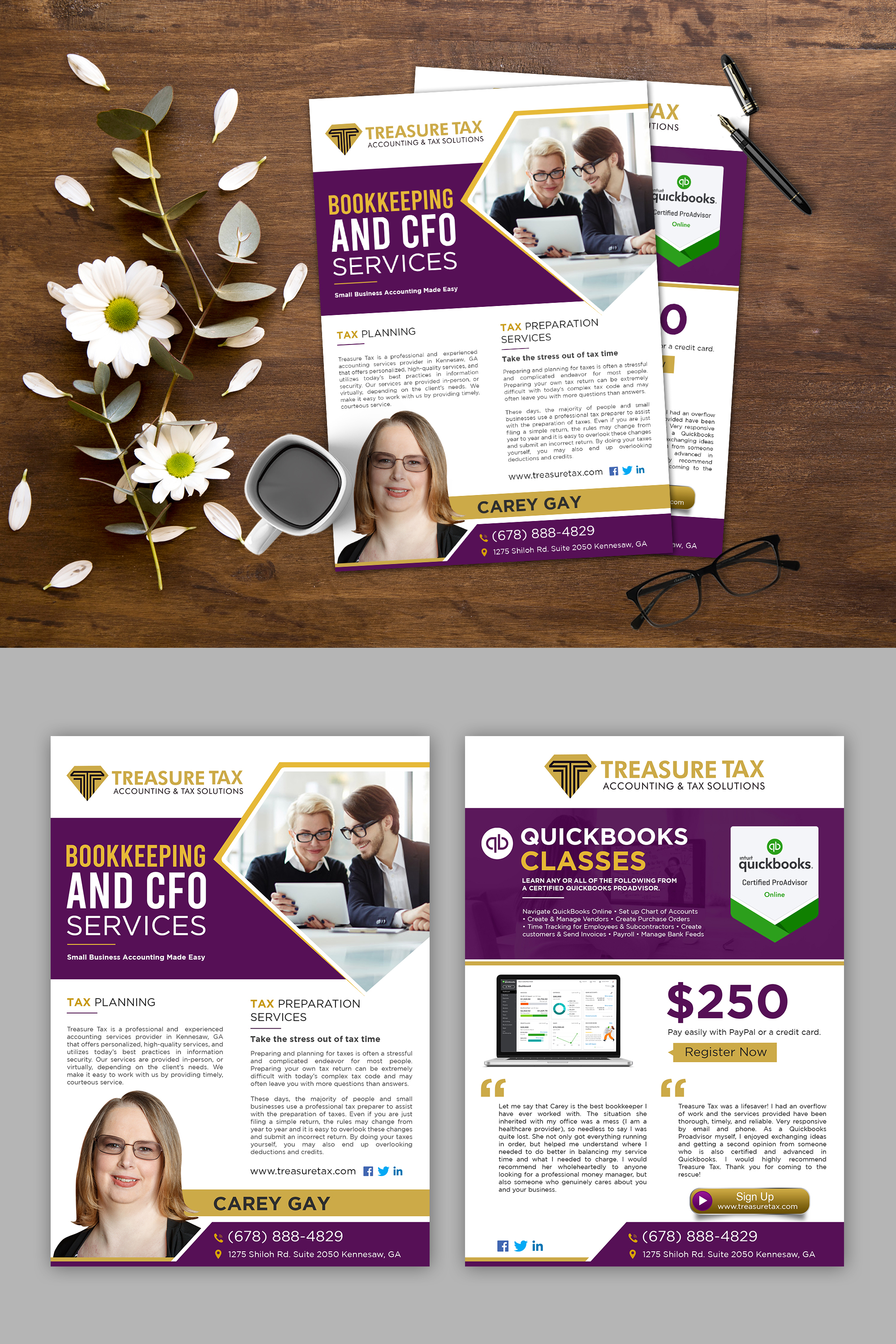 Flyer Design by debdesign for Treasure Tax, LLC | Design #25127032