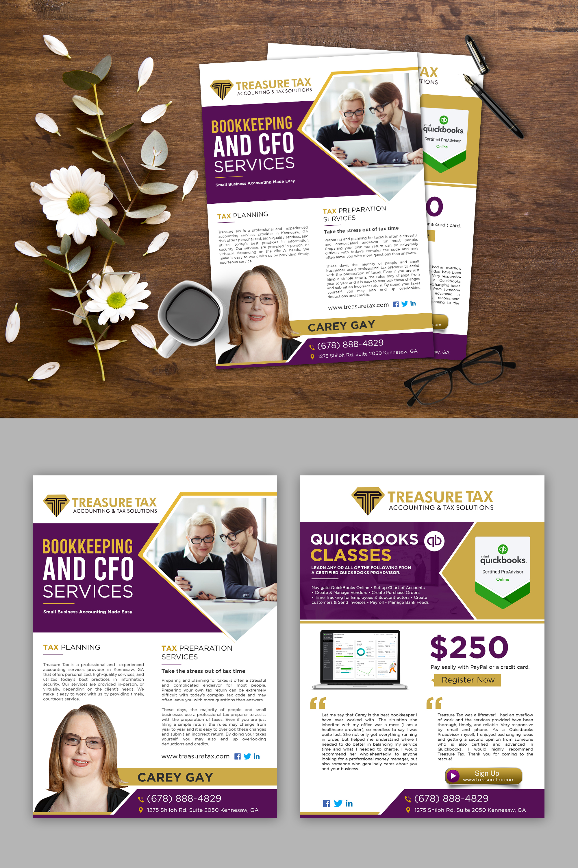 Flyer Design by debdesign for Treasure Tax, LLC | Design #25127041