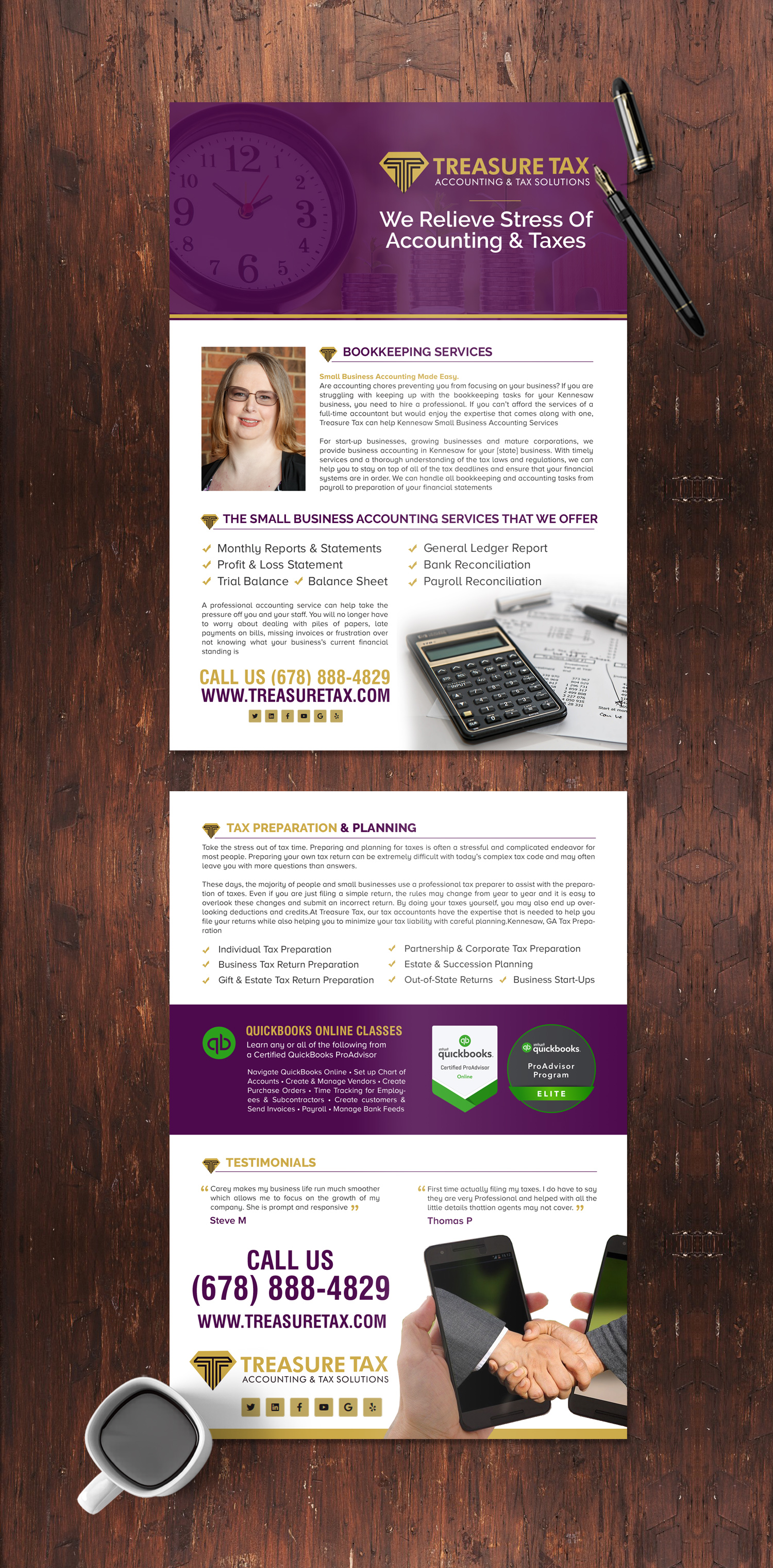 Design de Flyer par chandrayaan.creative pour Treasure Tax, LLC | Design #25114055