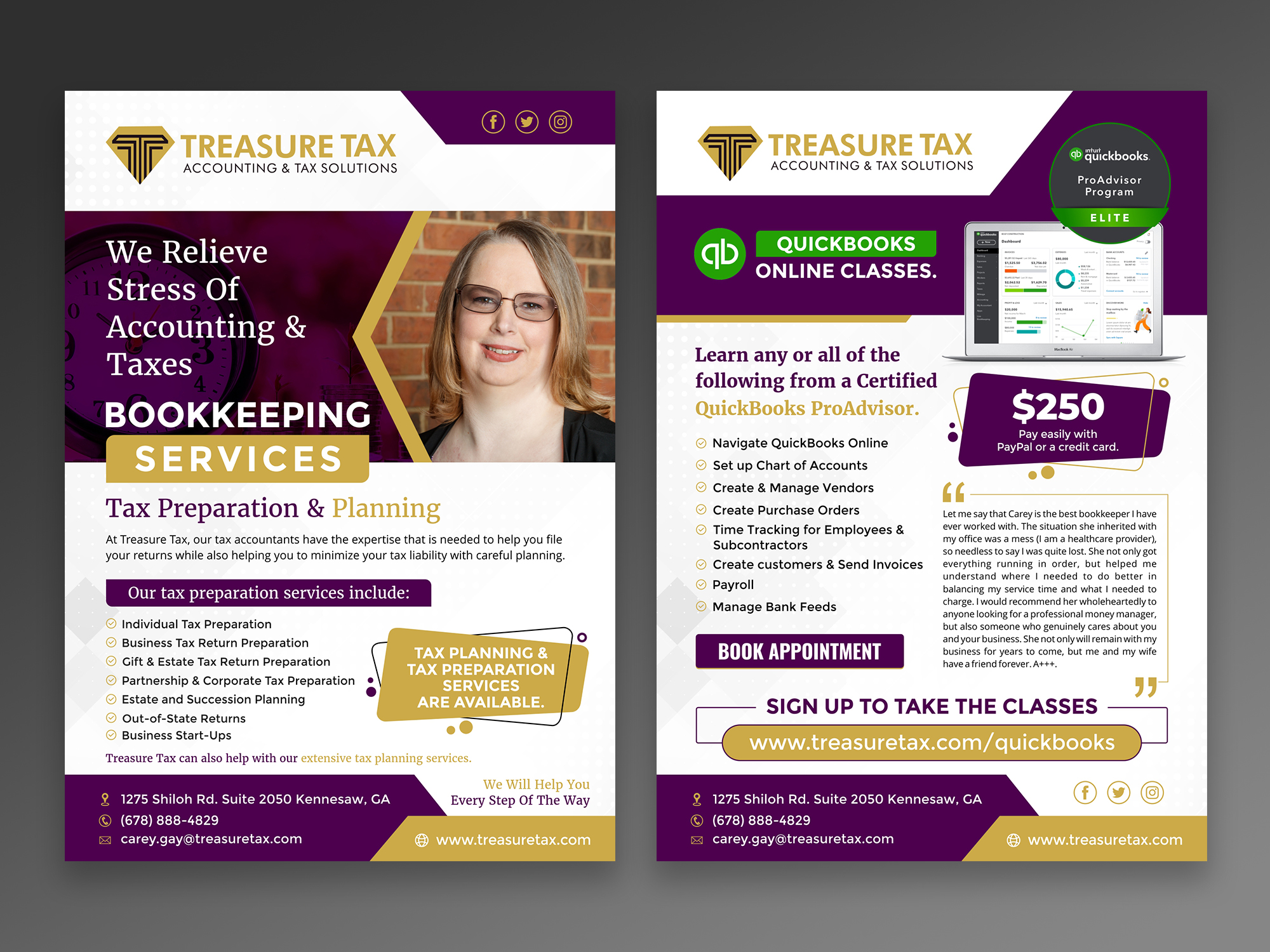 Flyer Design by ecorokerz for Treasure Tax, LLC | Design #25151400