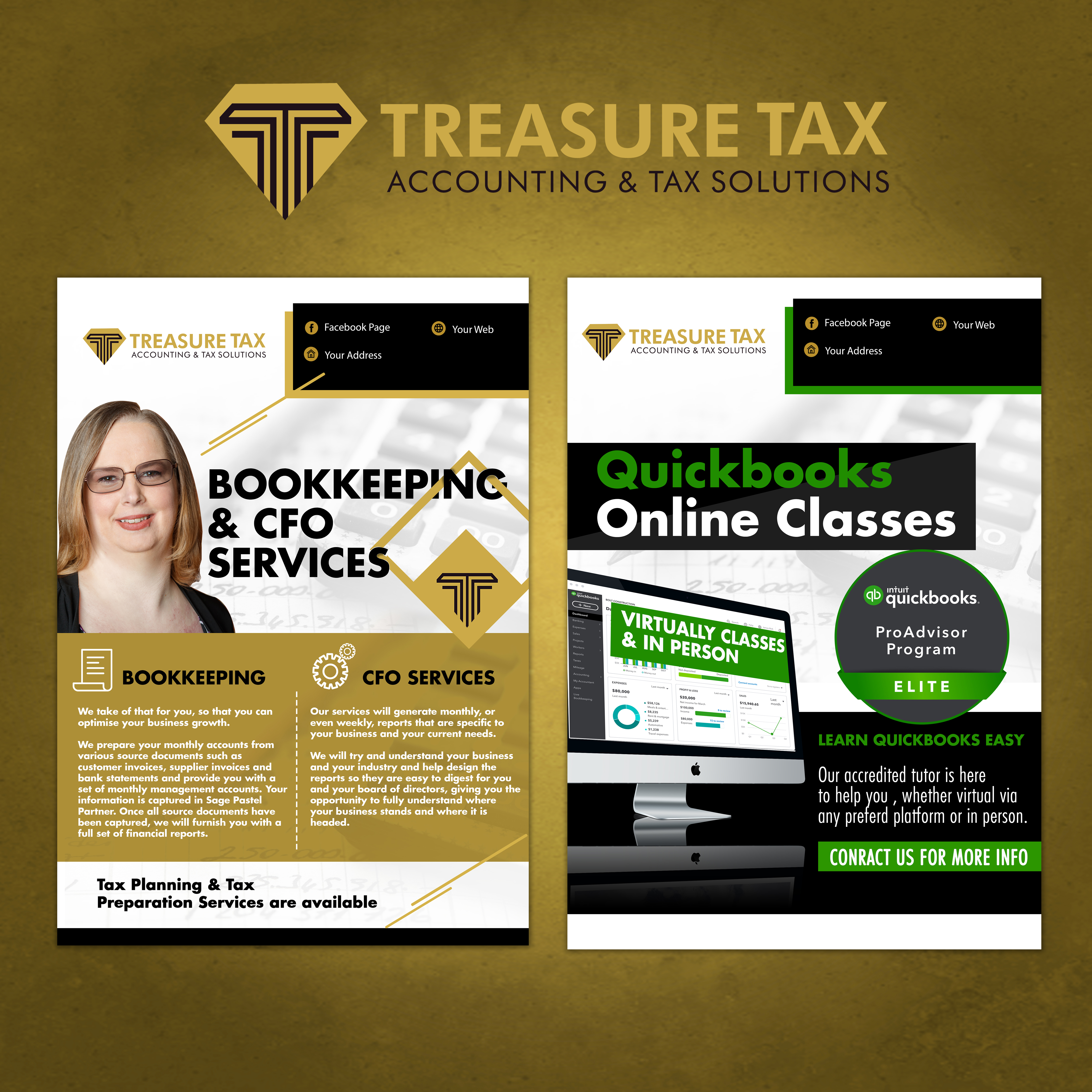 Flyer-Design von BLACK REPUBLIC für Treasure Tax, LLC | Design #25128798