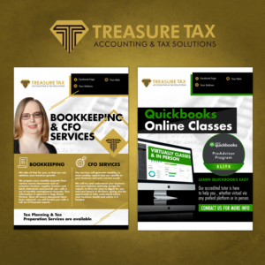 Design de Flyer par BLVCK REPUBLIC pour Treasure Tax, LLC | Design #25128798