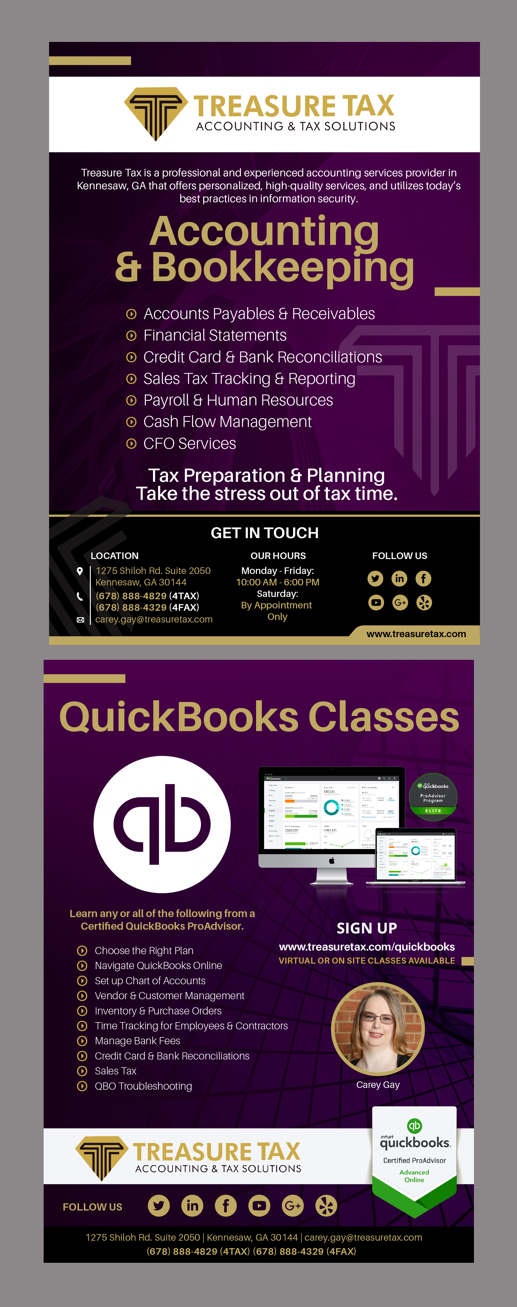 Flyer-Design von CDS Creative für Treasure Tax, LLC | Design #25147790