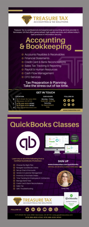 Design de Flyer par cdrodrigo48 pour Treasure Tax, LLC | Design #25147790