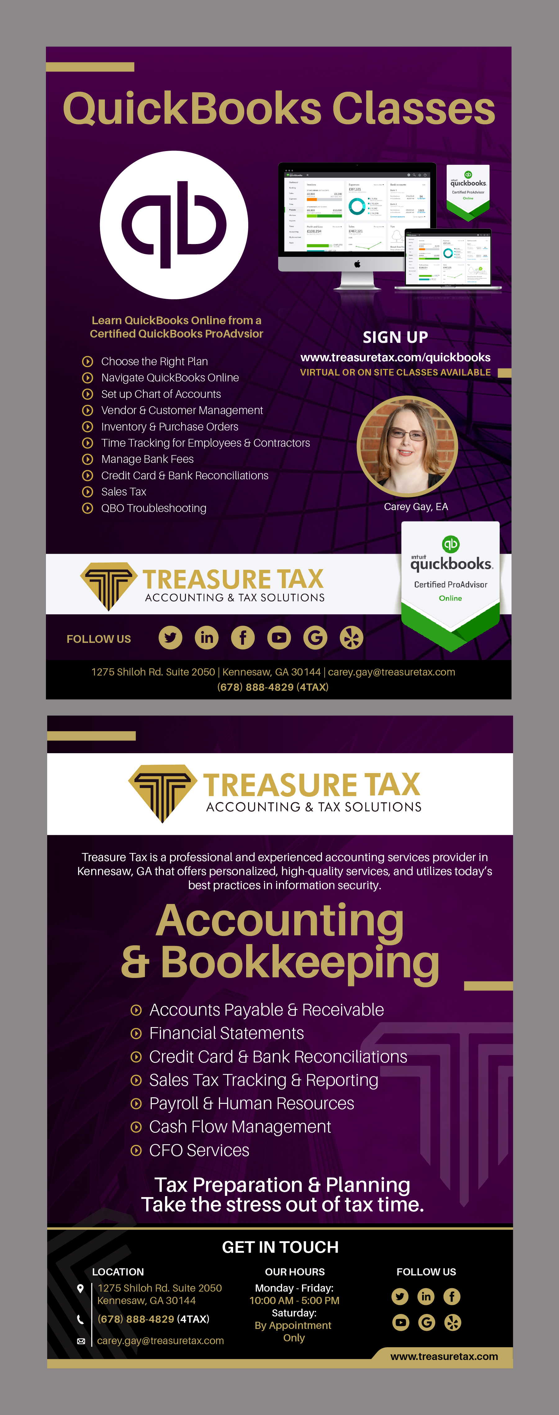 Flyer Design by CDS Creative for Treasure Tax, LLC | Design #25183102