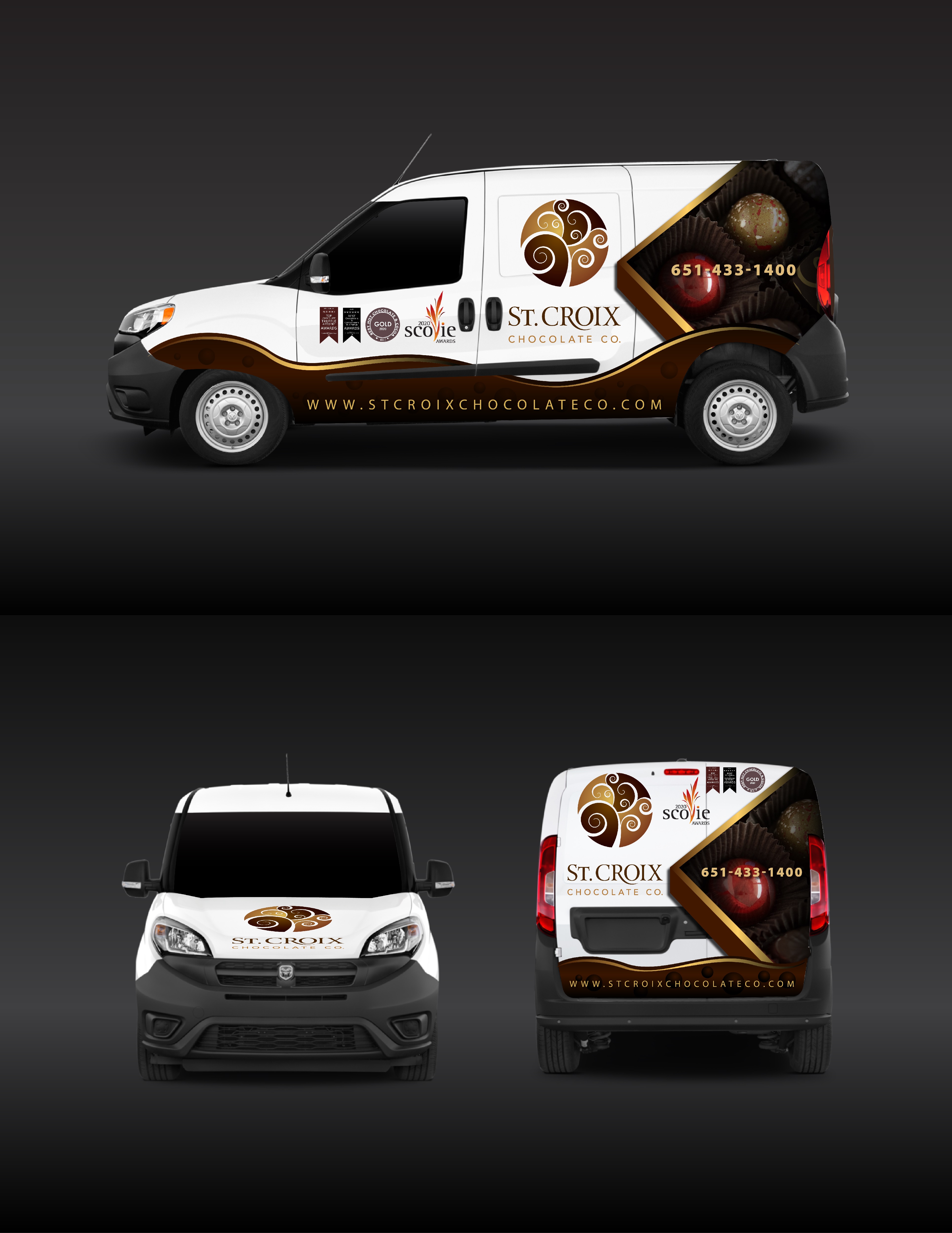 Car Wrap Design by Kira Graphics for St. Croix Chocolate Company | Design #25160213