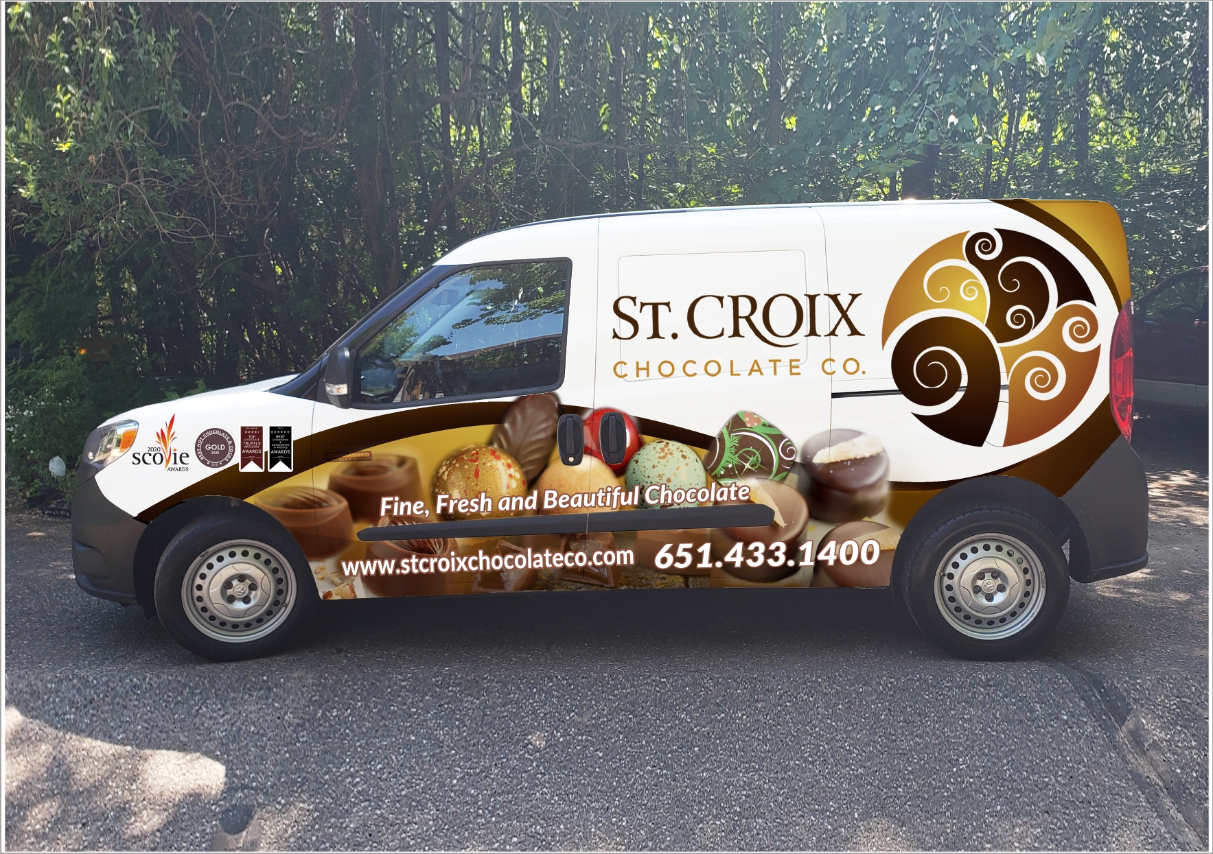 Car Wrap-Design von Agail.art für St. Croix Chocolate Company | Design #25123460