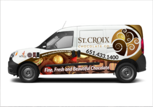 Diseño de Rotulación de Vehículo por Agail.art para St. Croix Chocolate Company | Diseño #25139048