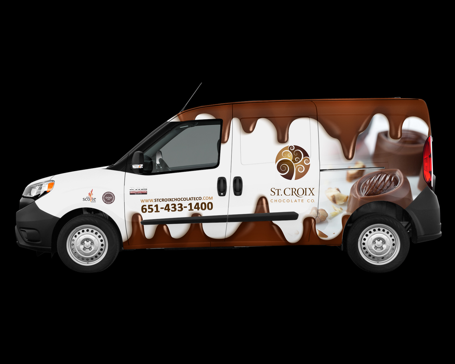 Diseño de Rotulación de Vehículo por RubelRir para St. Croix Chocolate Company | Diseño #25151525