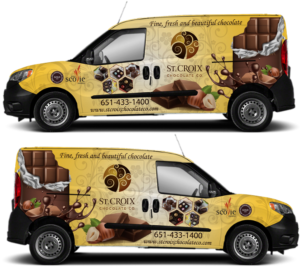 Diseño de Rotulación de Vehículo por The Faisal para St. Croix Chocolate Company | Diseño: #25160686