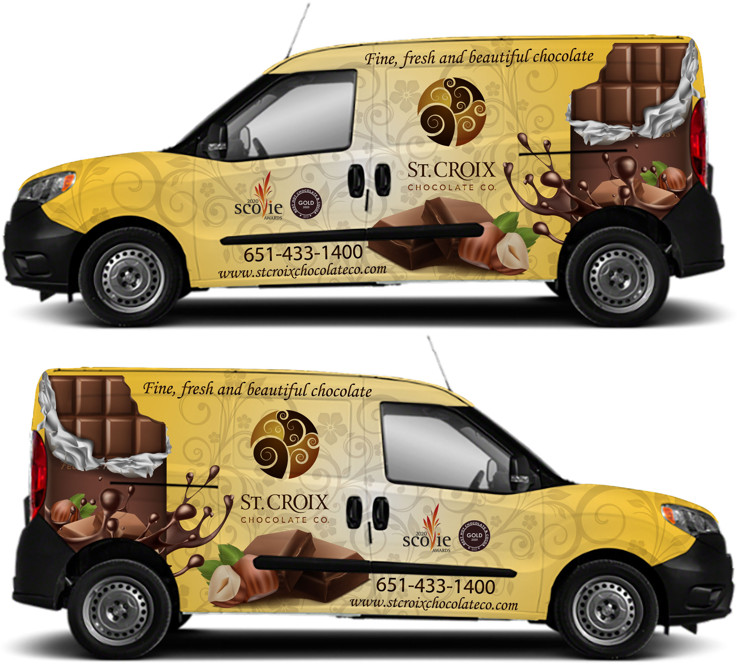Car Wrap Design by The Faisal for St. Croix Chocolate Company | Design #25160693