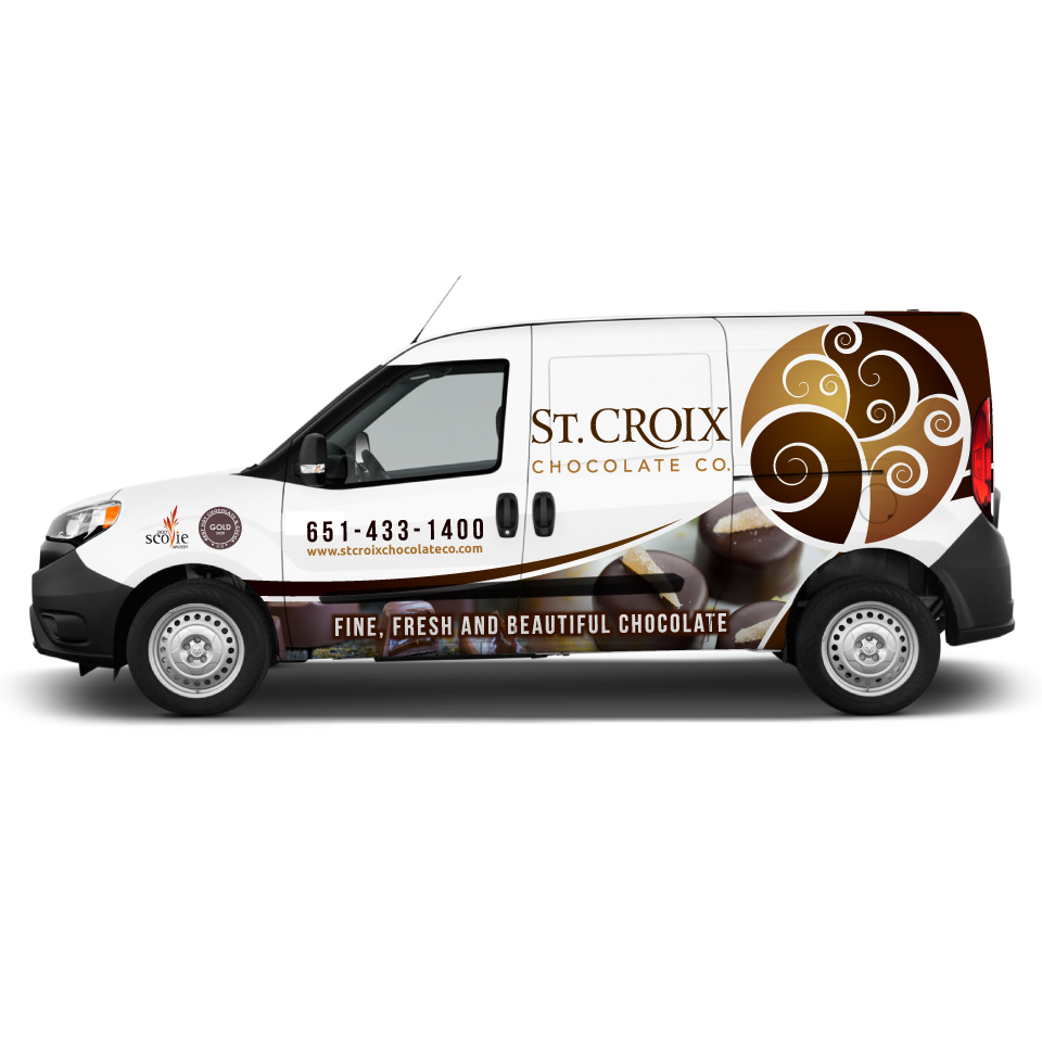 Car Wrap Design by Yoga Tri for St. Croix Chocolate Company | Design #25111648
