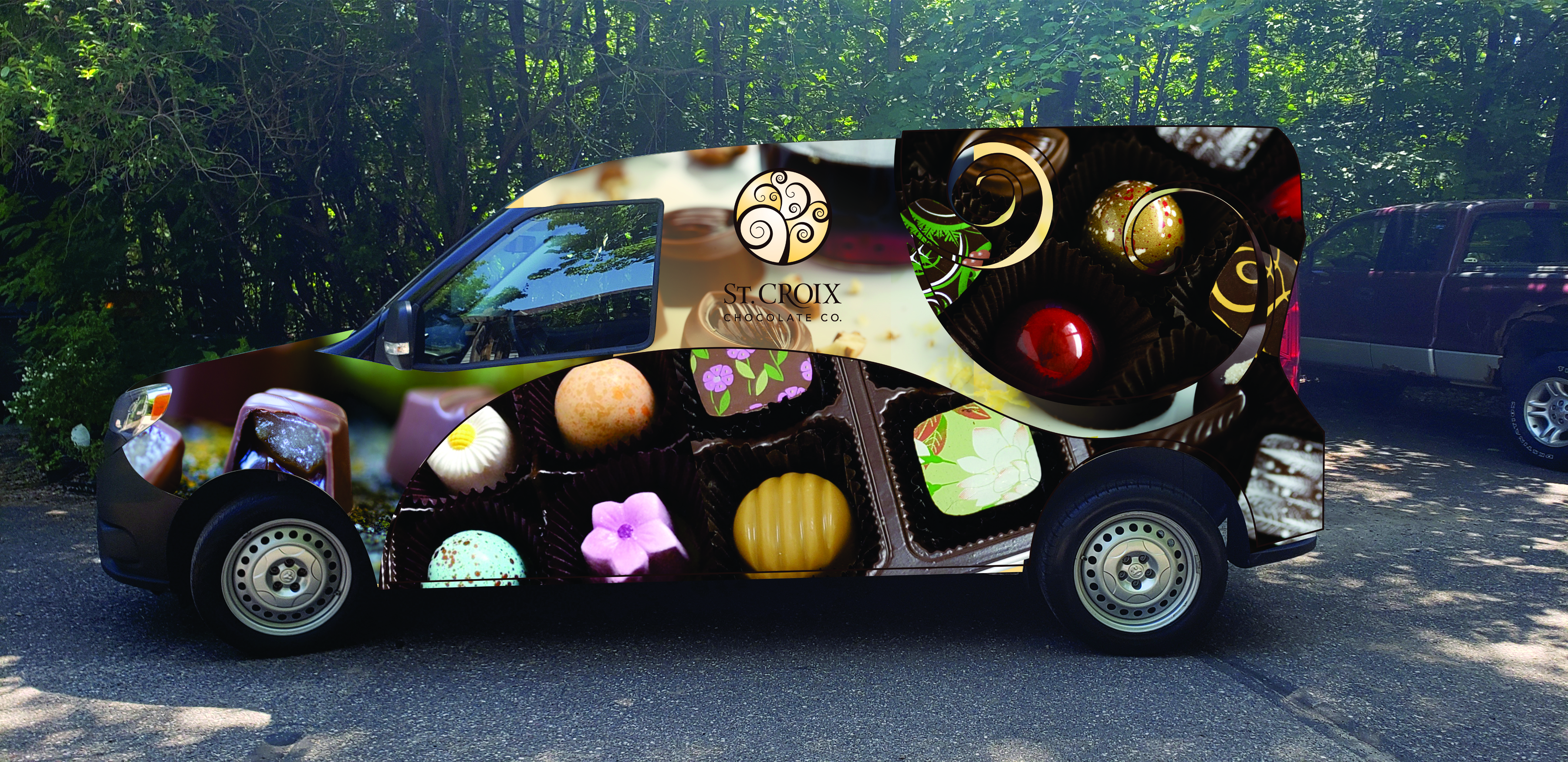 Car Wrap Design by jancon 2 for St. Croix Chocolate Company | Design #25157239