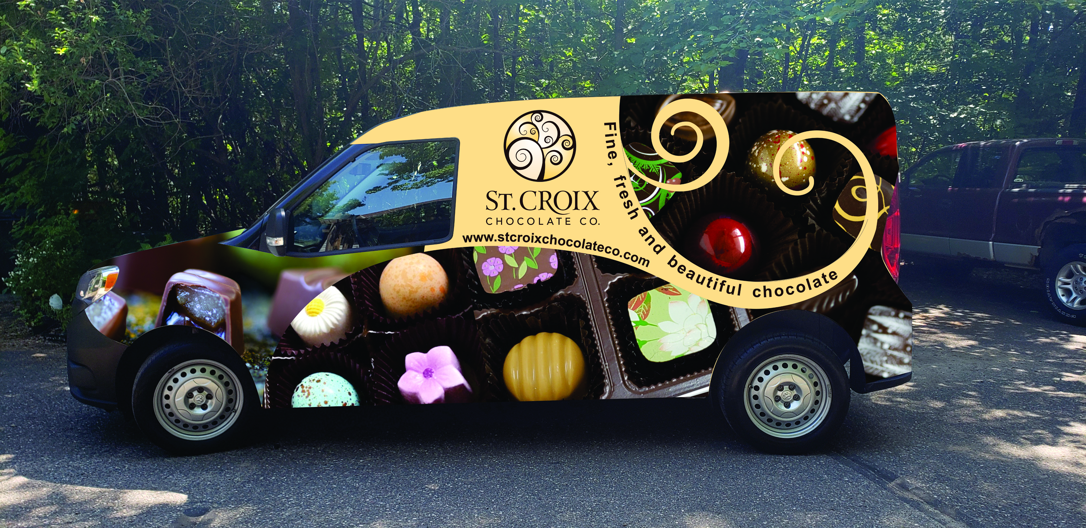 Diseño de Rotulación de Vehículo por jancon 2 para St. Croix Chocolate Company | Diseño #25159872
