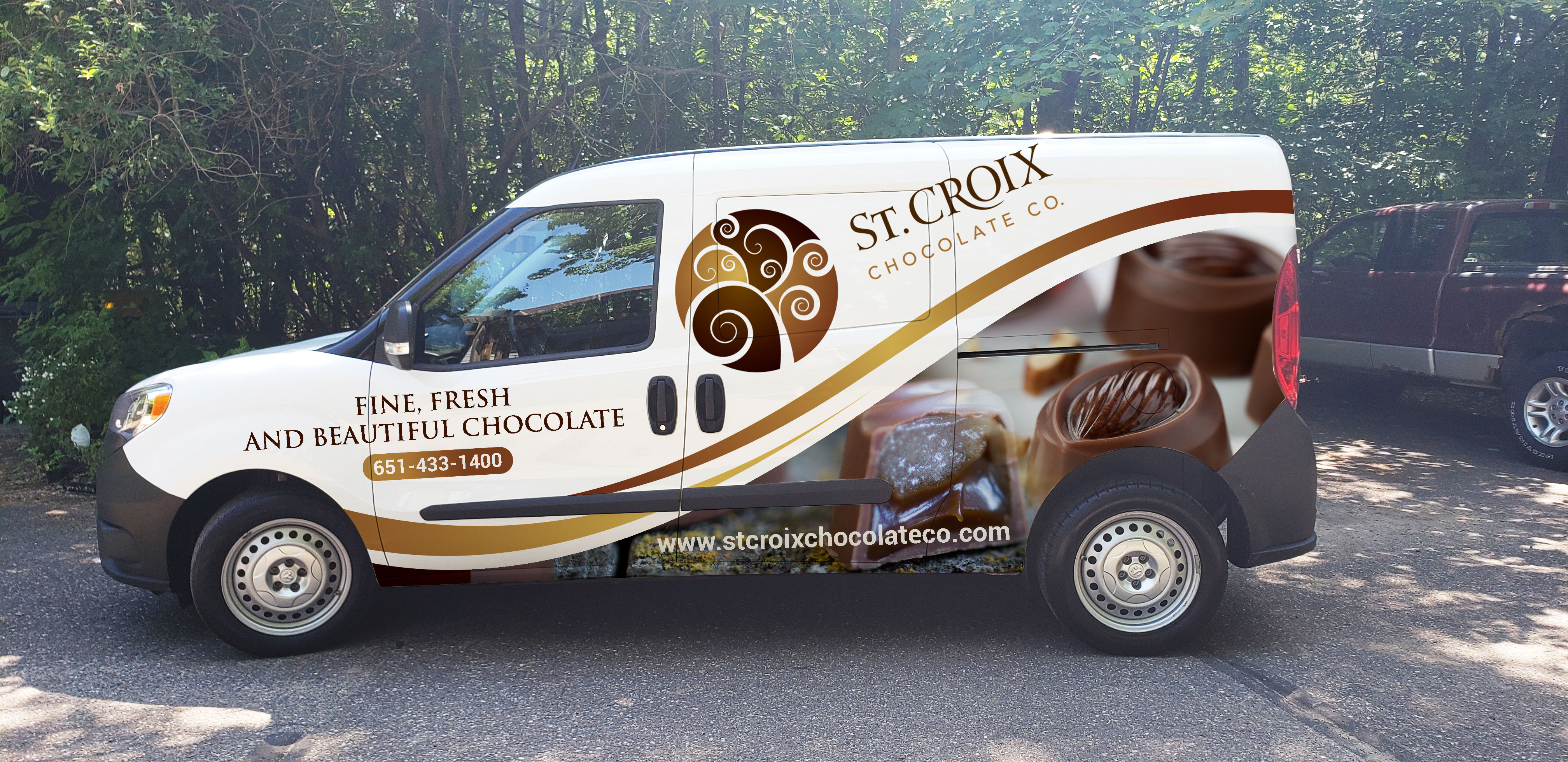 Design de Covering de Véhicule par Imagine design000 pour St. Croix Chocolate Company | Design #25107391