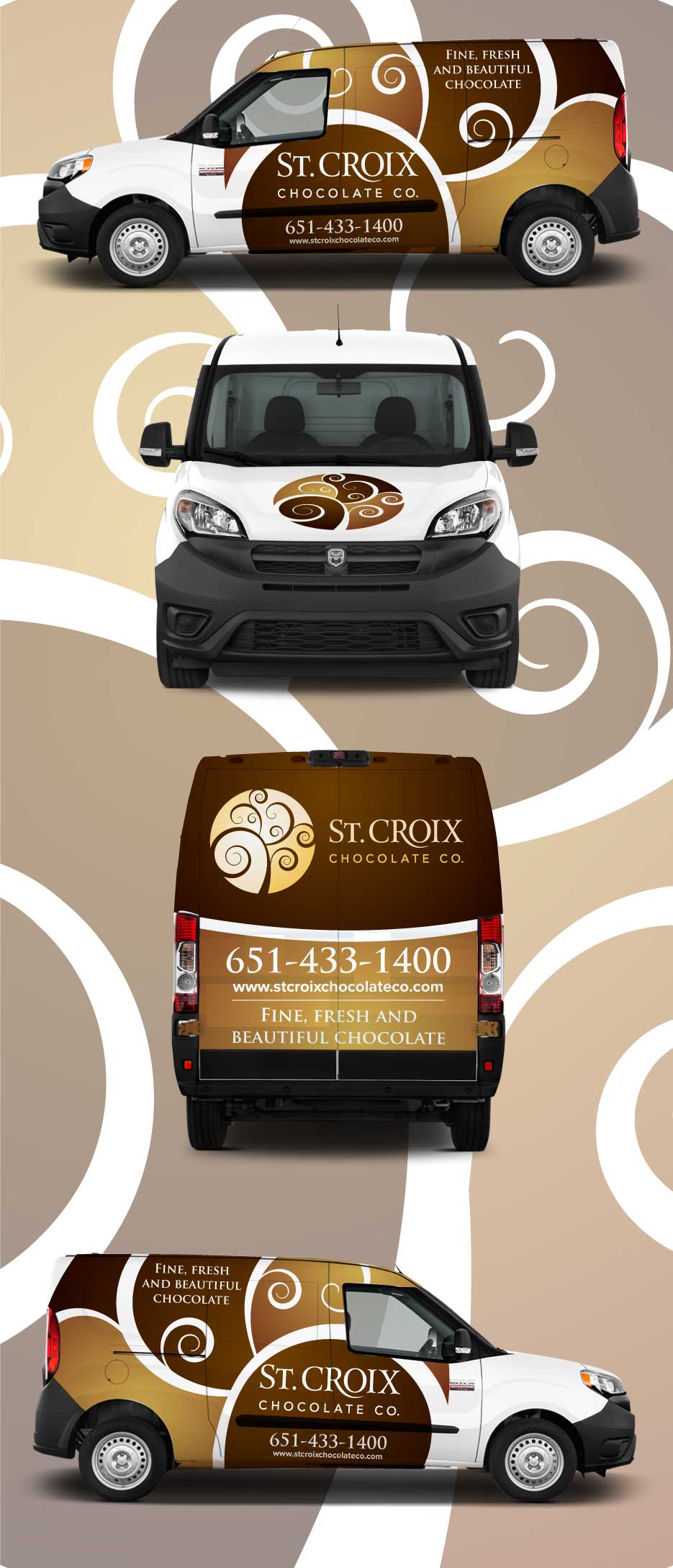 Car Wrap Design by Shumaila Kiran for St. Croix Chocolate Company | Design #25115893