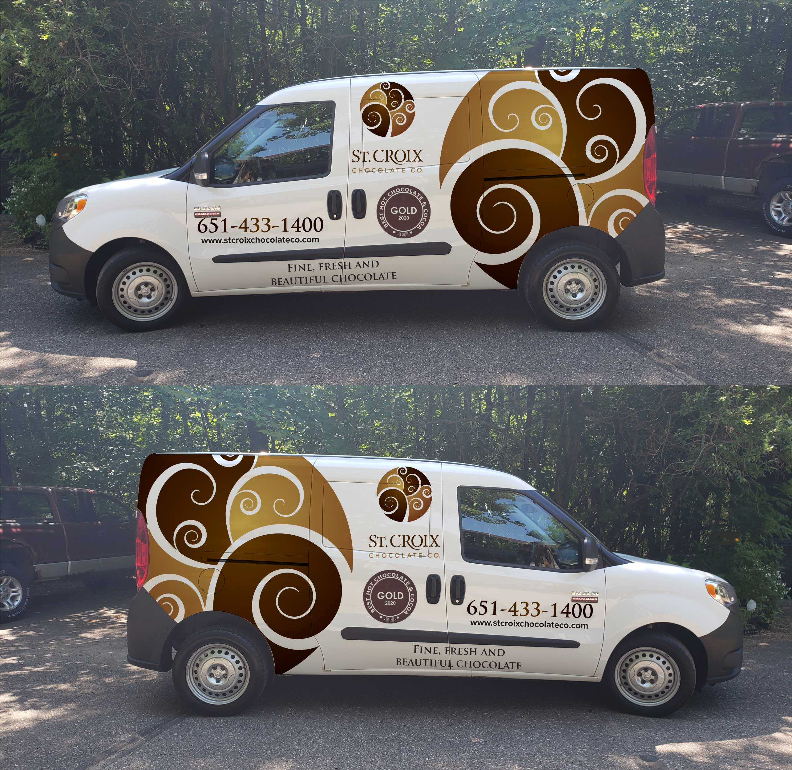 Design de Covering de Véhicule par Shumaila Kiran pour St. Croix Chocolate Company | Design #25115895