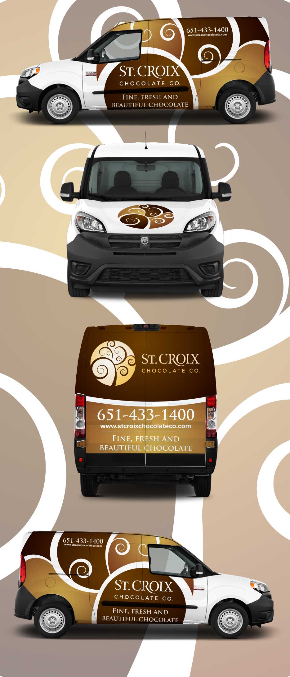 Car Wrap Design by Shumaila Kiran for St. Croix Chocolate Company | Design #25118486