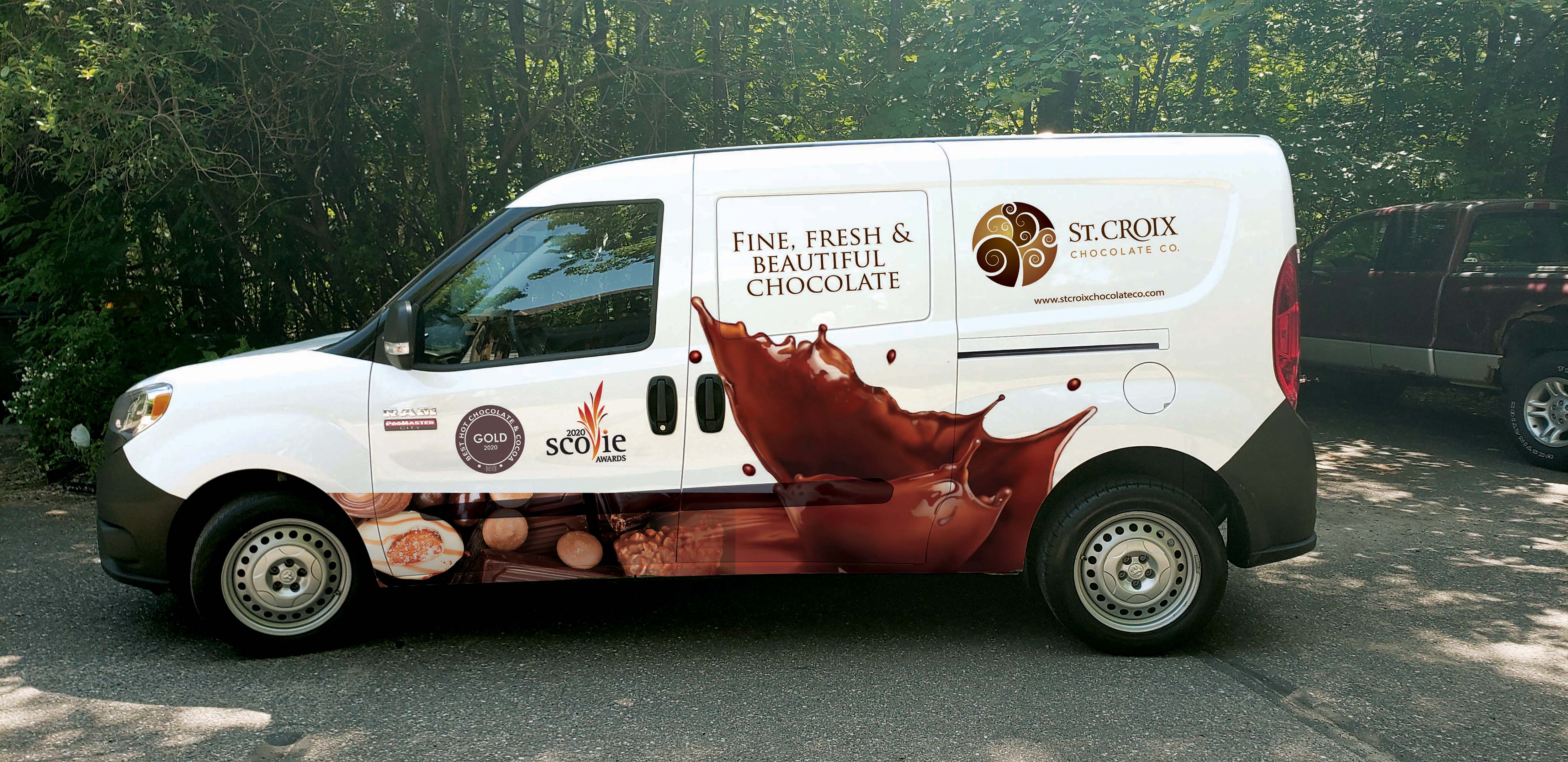 Car Wrap Design by SpaceM for St. Croix Chocolate Company | Design #25112729