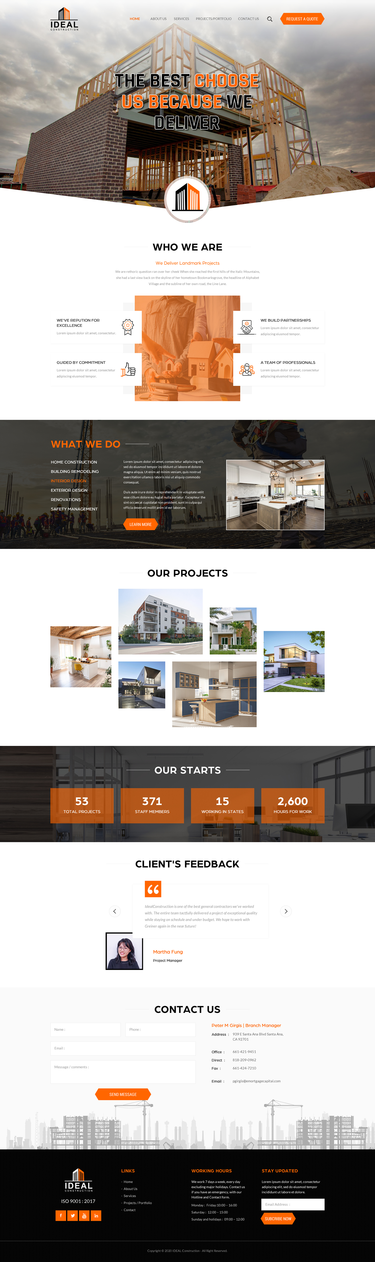 Web Design by rightway for Ideal Construction | Design #25124108