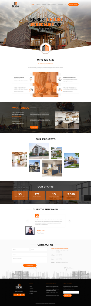 Web Design by rightway for Ideal Construction | Design: #25124108