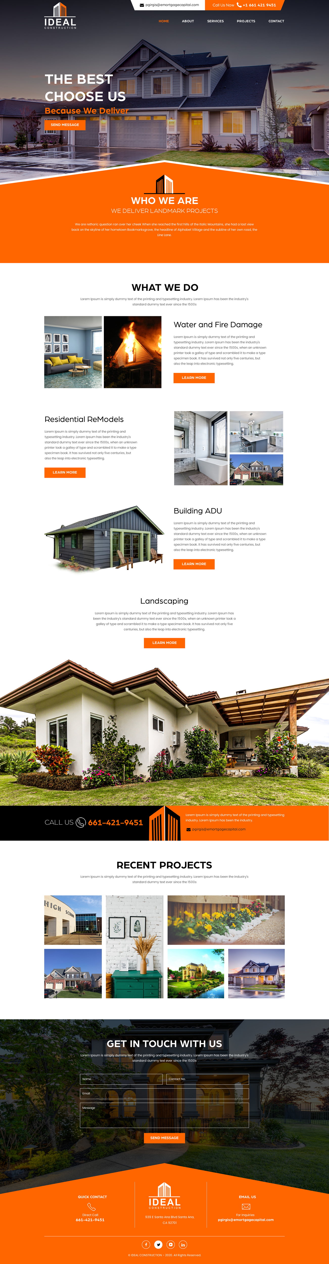Web Design by rightway for Ideal Construction | Design #25131569