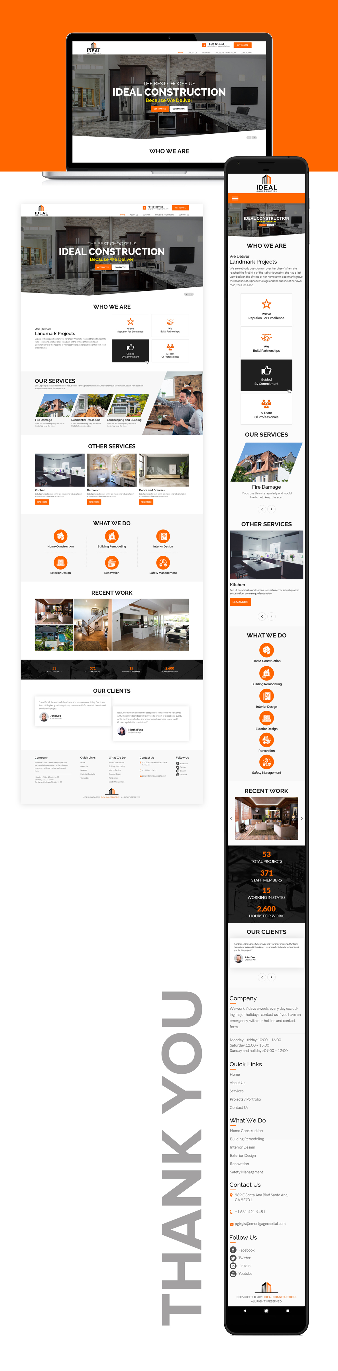 Web Design by sai.designer87 for Ideal Construction | Design #25116793
