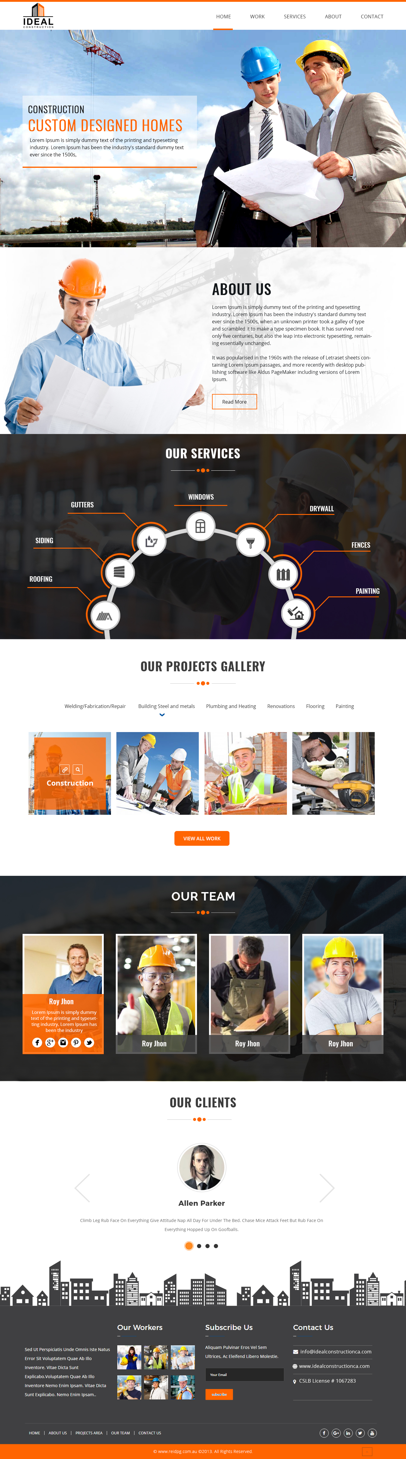 Web Design by Xclusive Designers for Ideal Construction | Design #25128575
