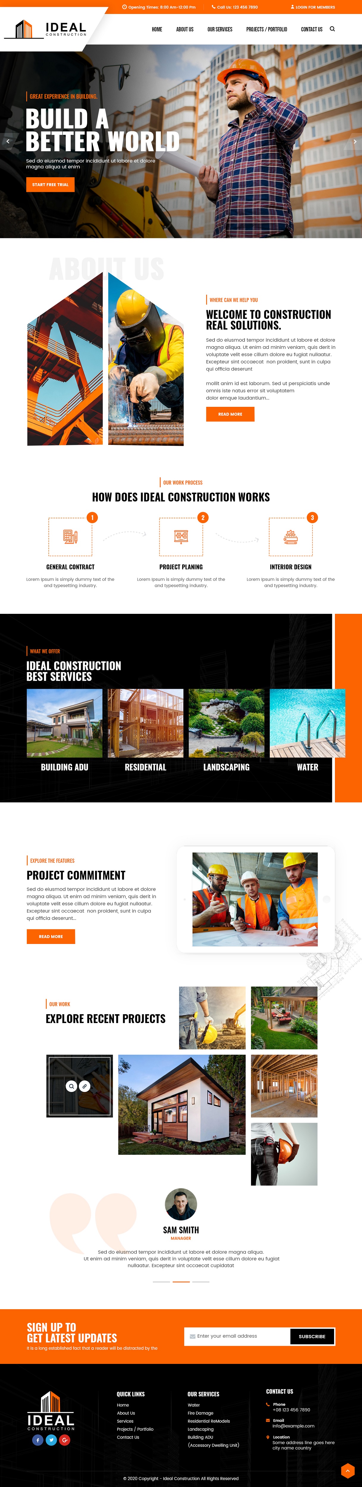 Web-Design von nzdesigners für Ideal Construction | Design #25139805