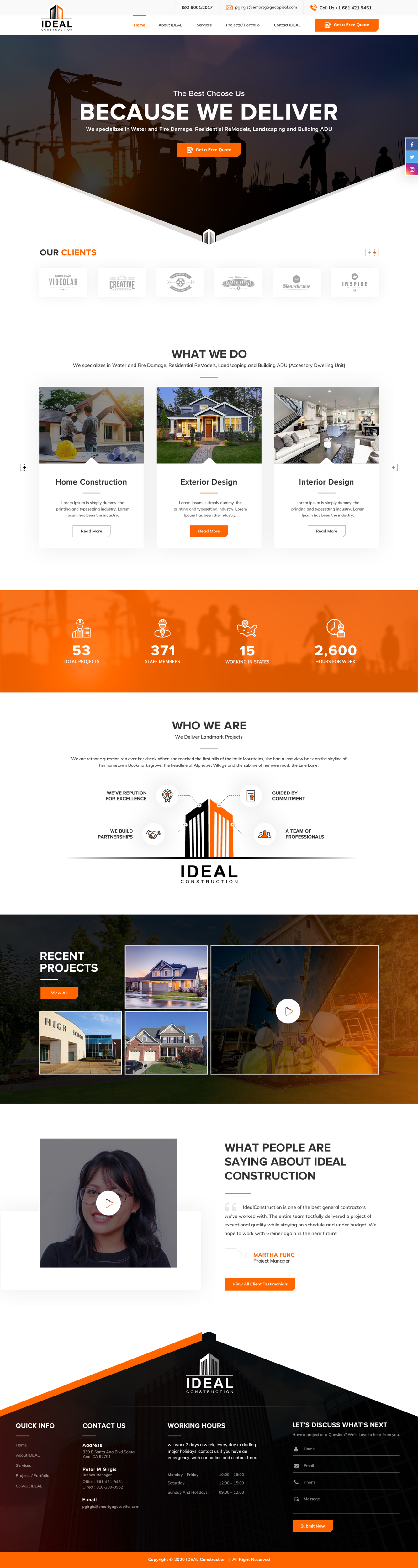 Web-Design von pnfnetworkz für Ideal Construction | Design #25132575