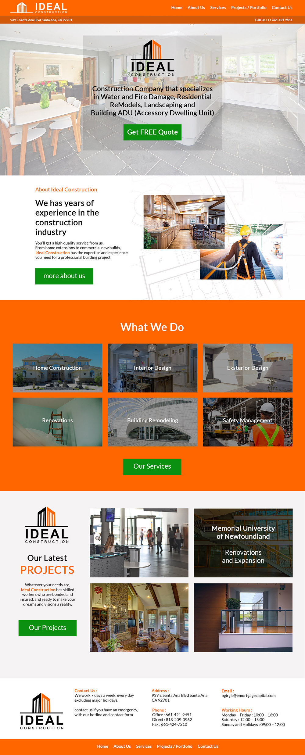 Web Design by Ardianet for Ideal Construction | Design #25116956