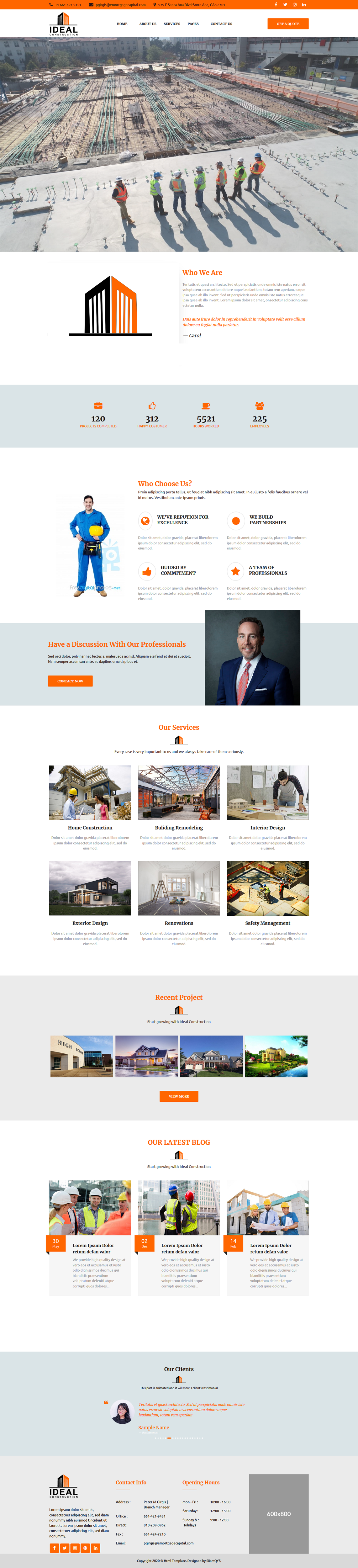 Web Design by Splice-07 for Ideal Construction | Design #25125984